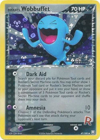 Rocket's Wobbuffet (47/109) (Stamped) [EX: Team Rocket Returns] - Comfy Hobbies