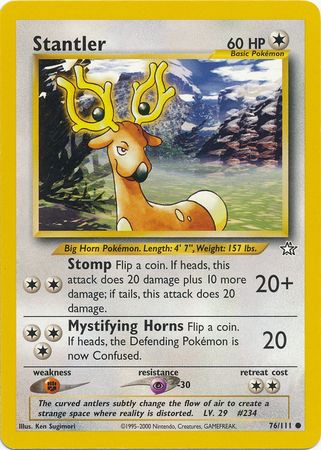 Stantler (76/111) [Neo Genesis Unlimited] - Comfy Hobbies