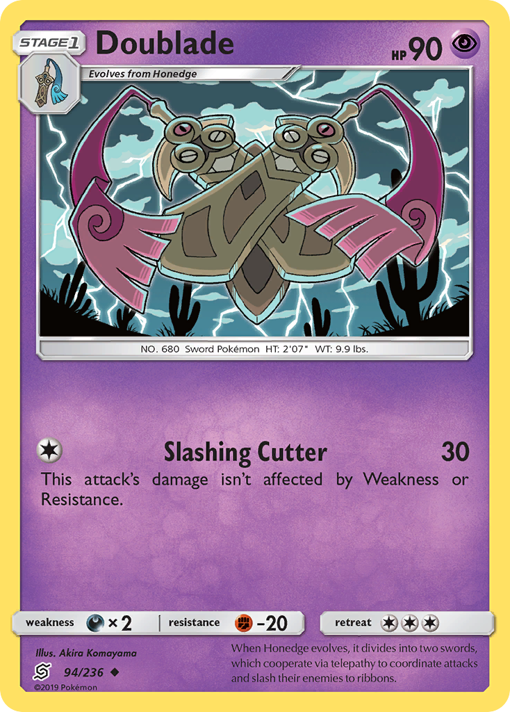 Doublade (94/236) [Sun & Moon: Unified Minds] - Comfy Hobbies