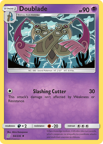 Doublade (94/236) [Sun & Moon: Unified Minds] - Comfy Hobbies