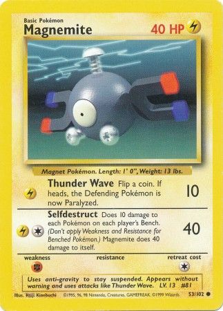 Magnemite (53/102) [Base Set Unlimited] - Comfy Hobbies