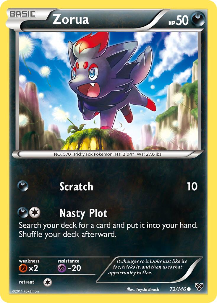 Zorua (72/146) [XY: Base Set] - Comfy Hobbies