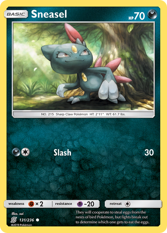 Sneasel (131/236) [Sun & Moon: Unified Minds] - Comfy Hobbies