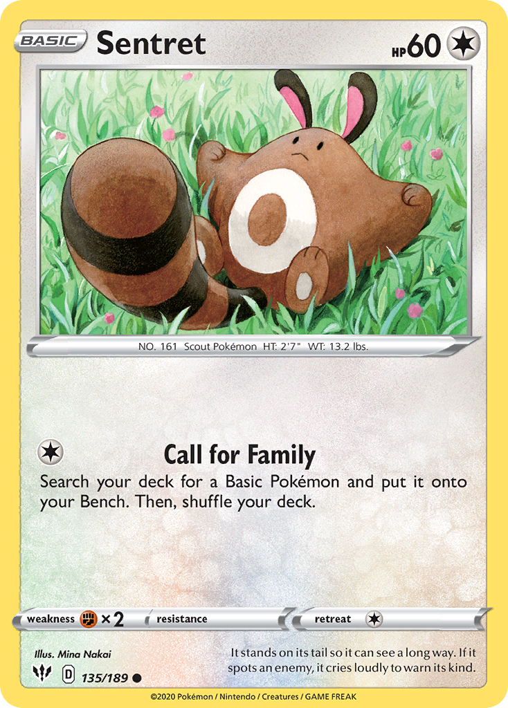 Sentret (135/189) [Sword & Shield: Darkness Ablaze] - Comfy Hobbies