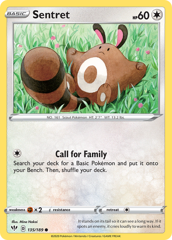 Sentret (135/189) [Sword & Shield: Darkness Ablaze] - Comfy Hobbies