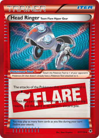 Head Ringer Team Flare Hyper Gear (97/119) [XY: Phantom Forces] - Comfy Hobbies