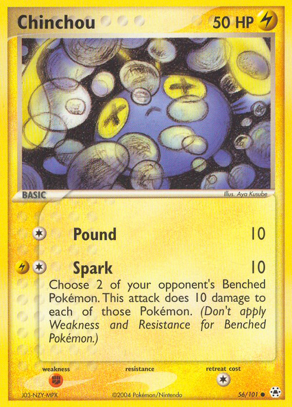 Chinchou (56/101) [EX: Hidden Legends] - Comfy Hobbies