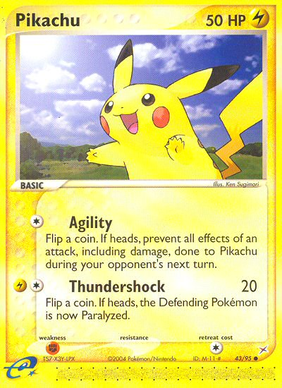 Pikachu (43/95) [EX: Team Magma vs Team Aqua] - Comfy Hobbies