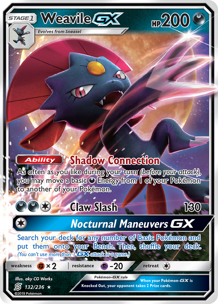 Weavile GX (132/236) [Sun & Moon: Unified Minds] - Comfy Hobbies