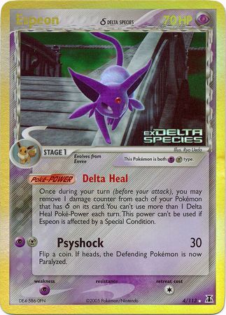Espeon (4/113) (Delta Species) (Stamped) [EX: Delta Species] - Comfy Hobbies