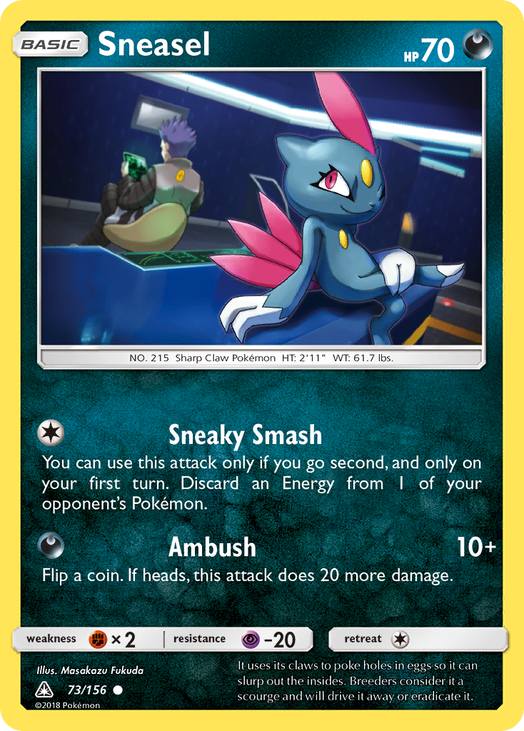 Sneasel (73/156) [Sun & Moon: Ultra Prism] - Comfy Hobbies