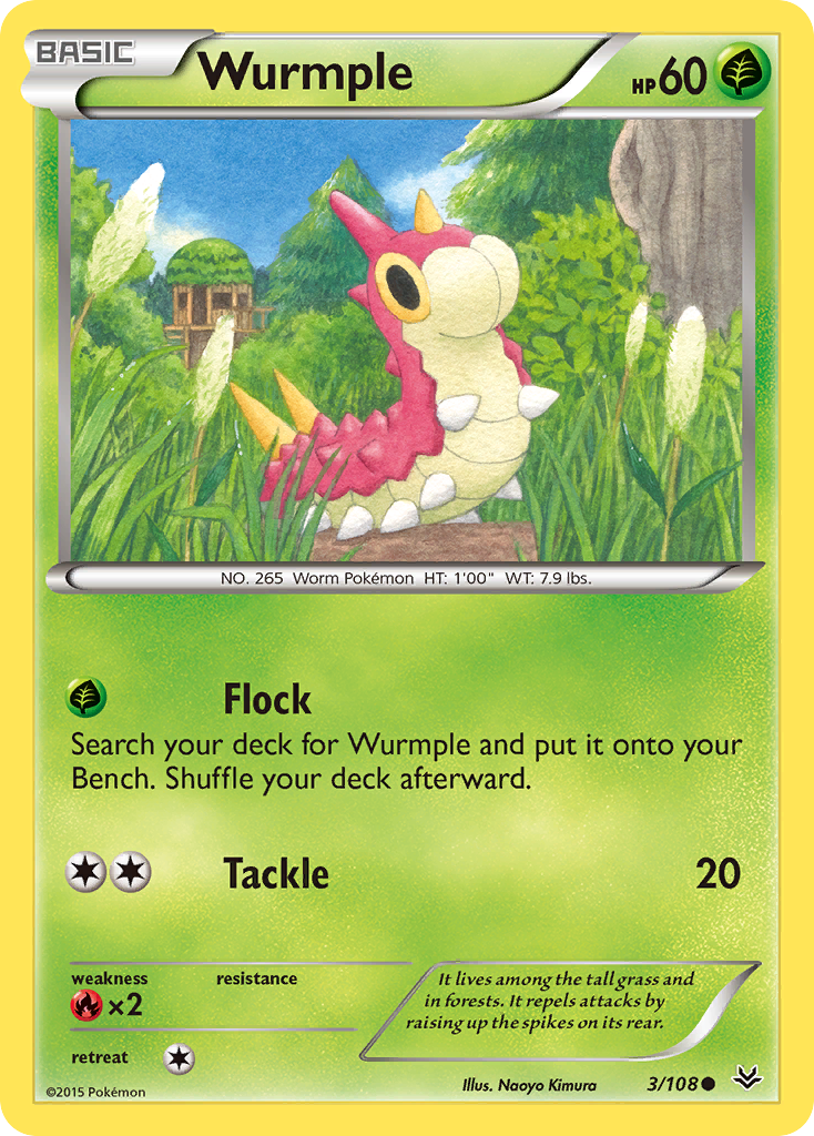 Wurmple (3/108) [XY: Roaring Skies] - Comfy Hobbies