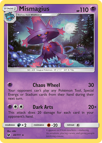 Mismagius (40/111) [Sun & Moon: Crimson Invasion] - Comfy Hobbies