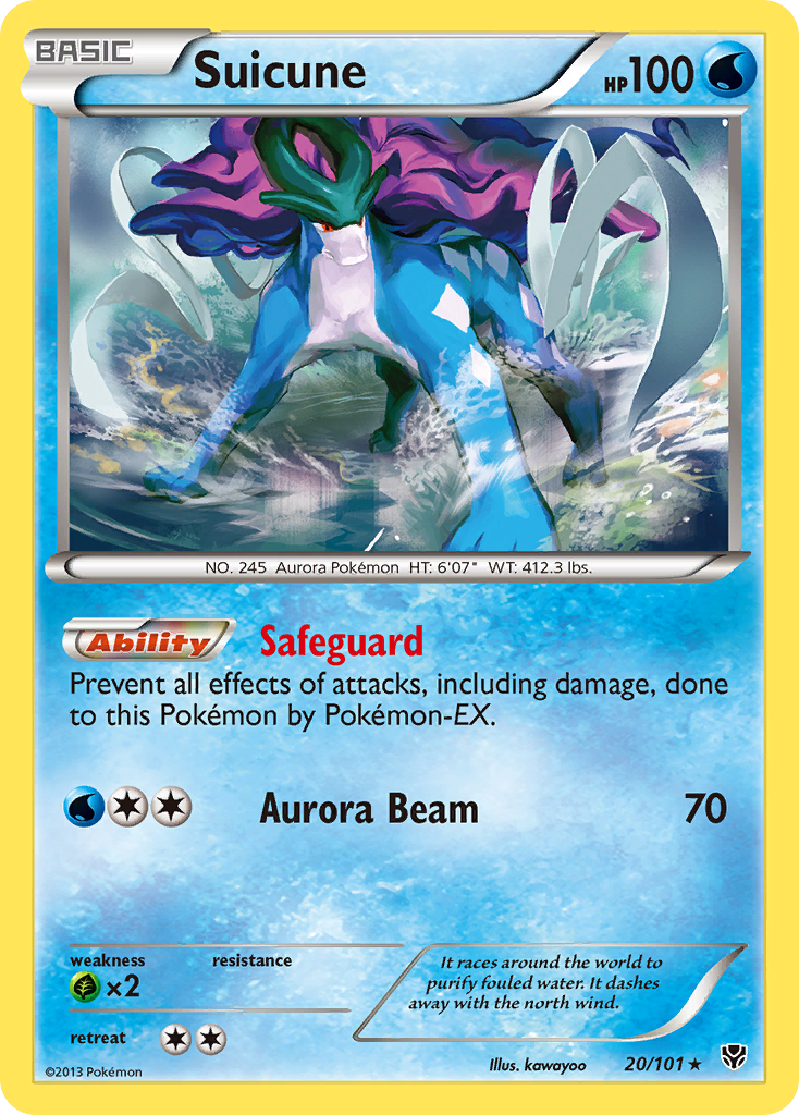 Suicune (20/101) [Black & White: Plasma Blast] - Comfy Hobbies