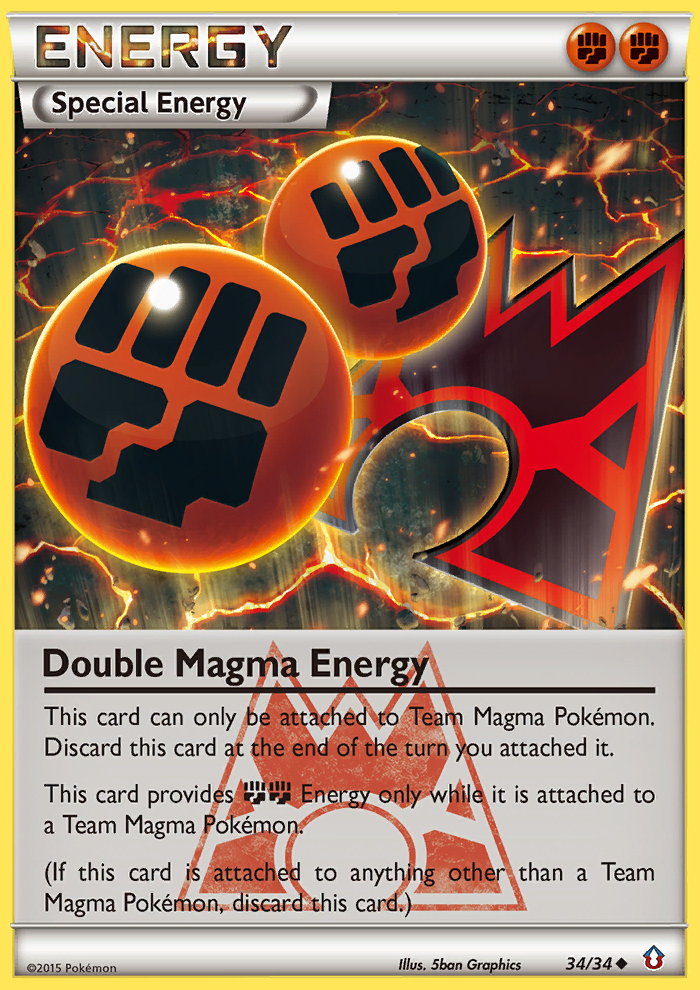 Double Magma Energy (34/34) [XY: Double Crisis] - Comfy Hobbies