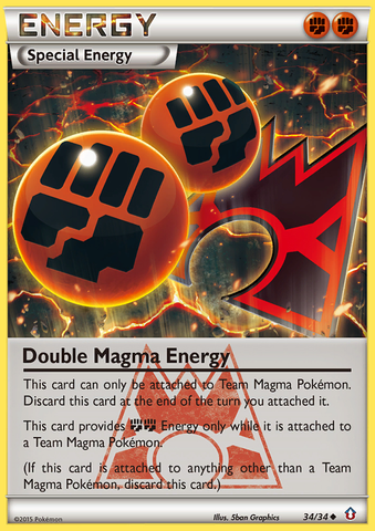 Double Magma Energy (34/34) [XY: Double Crisis] - Comfy Hobbies