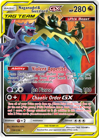 Naganadel & Guzzlord GX (158/236) [Sun & Moon: Cosmic Eclipse] - Comfy Hobbies
