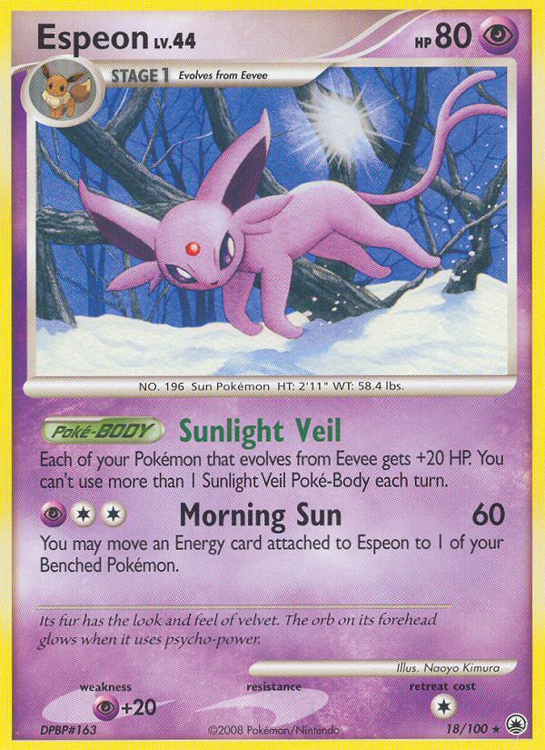Espeon (18/100) [Diamond & Pearl: Majestic Dawn] - Comfy Hobbies