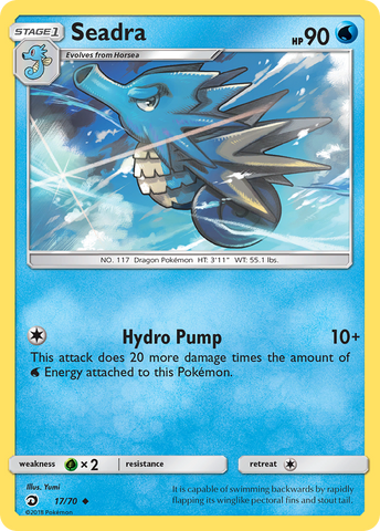 Seadra (17/70) [Sun & Moon: Dragon Majesty] - Comfy Hobbies