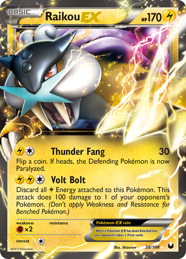 Raikou EX (38/108) [Black & White: Dark Explorers] - Comfy Hobbies