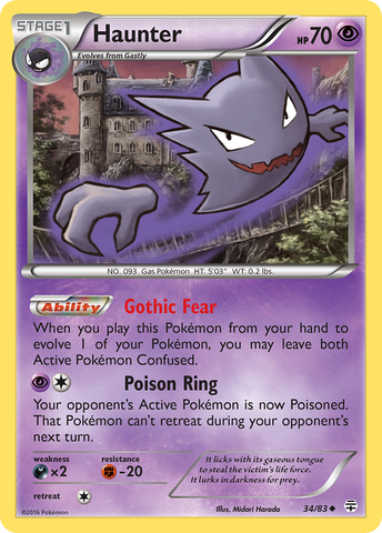 Haunter (34/83) [XY: Generations] - Comfy Hobbies