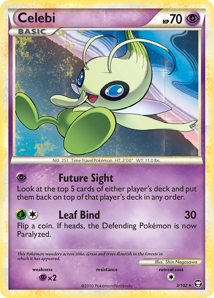 Celebi (3/102) [HeartGold & SoulSilver: Triumphant] - Comfy Hobbies