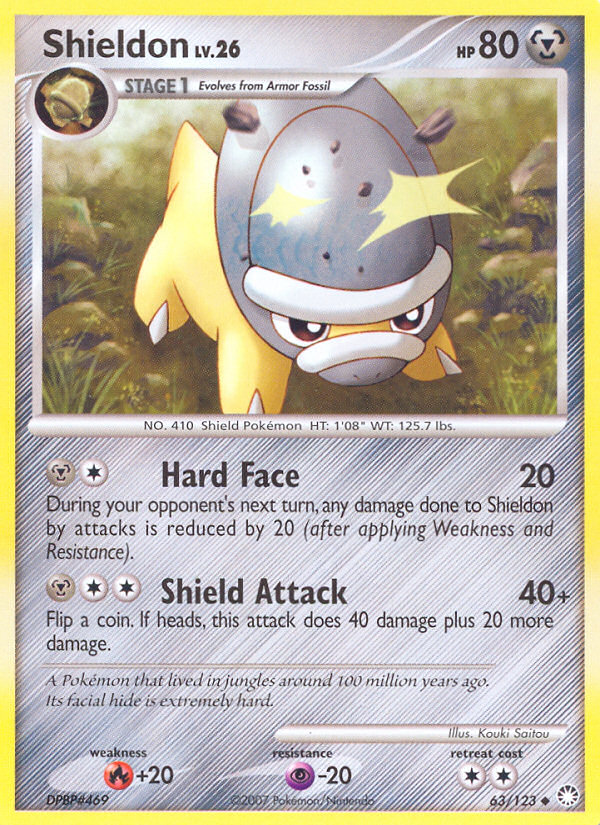 Shieldon (63/123) [Diamond & Pearl: Mysterious Treasures] - Comfy Hobbies