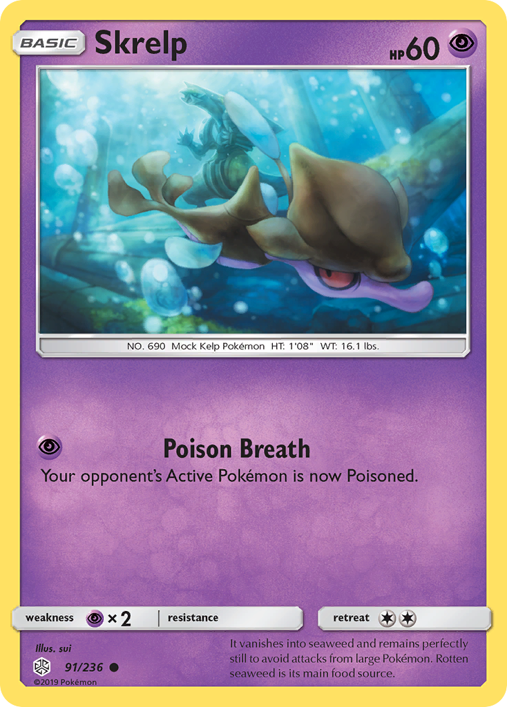 Skrelp (91/236) [Sun & Moon: Cosmic Eclipse] - Comfy Hobbies