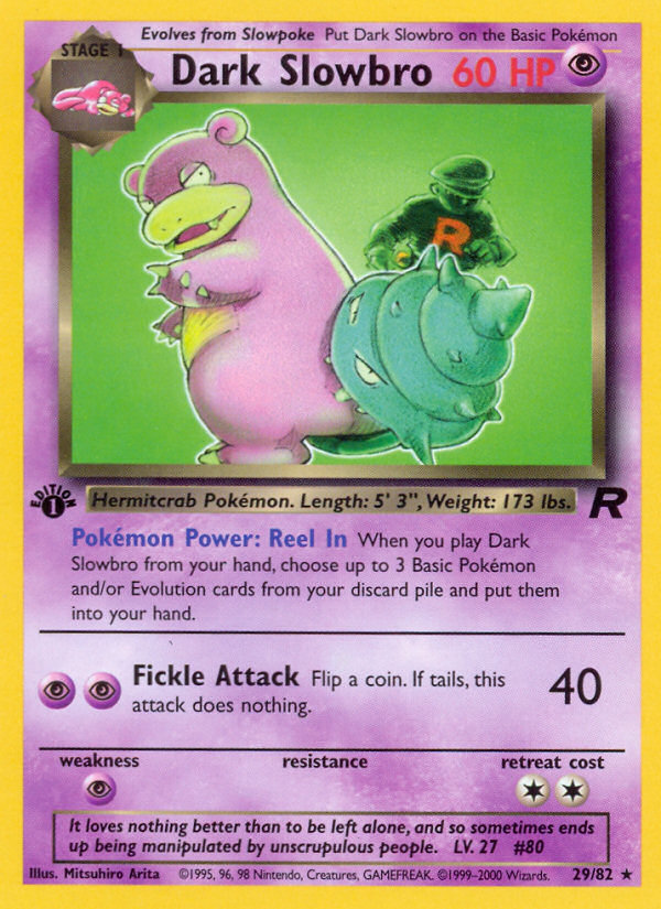 Dark Slowbro (29/82) [Team Rocket 1st Edition] - Comfy Hobbies