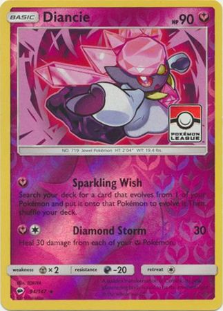 Diancie (94/147) (League Promo) [Sun & Moon: Burning Shadows] - Comfy Hobbies