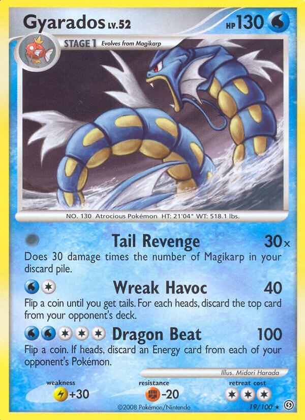 Gyarados (19/100) (Theme Deck Exclusive) [Diamond & Pearl: Stormfront] - Comfy Hobbies