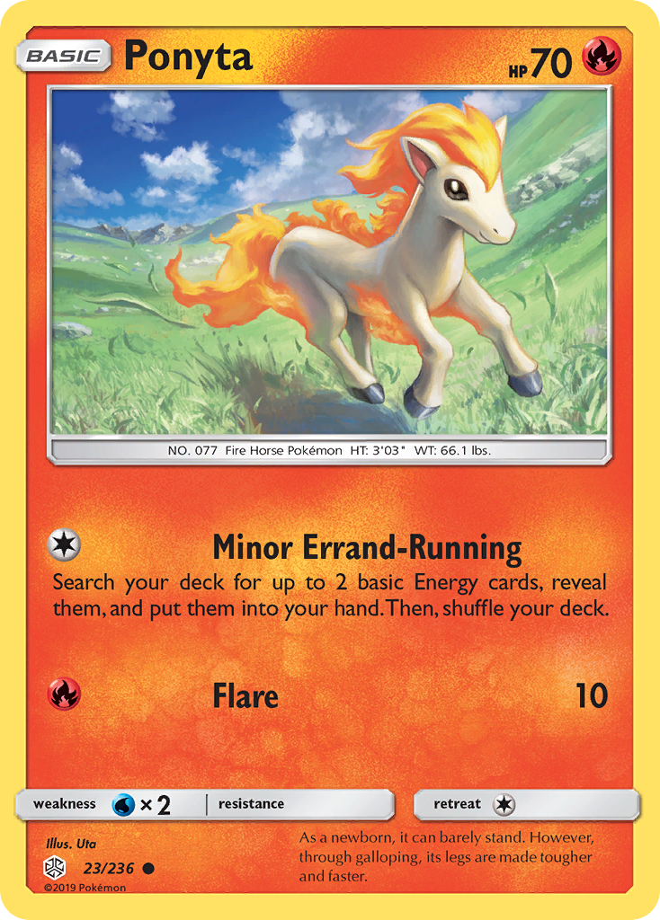 Ponyta (23/236) [Sun & Moon: Cosmic Eclipse] - Comfy Hobbies