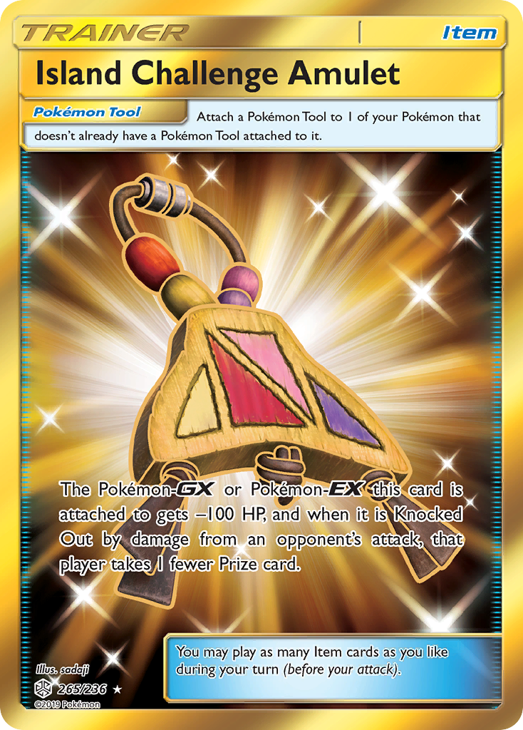 Island Challenge Amulet (265/236) [Sun & Moon: Cosmic Eclipse] - Comfy Hobbies