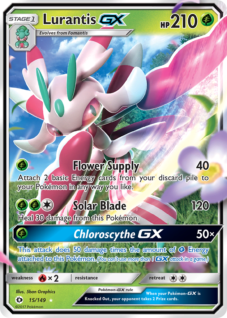 Lurantis GX (15/149) [Sun & Moon: Base Set] - Comfy Hobbies