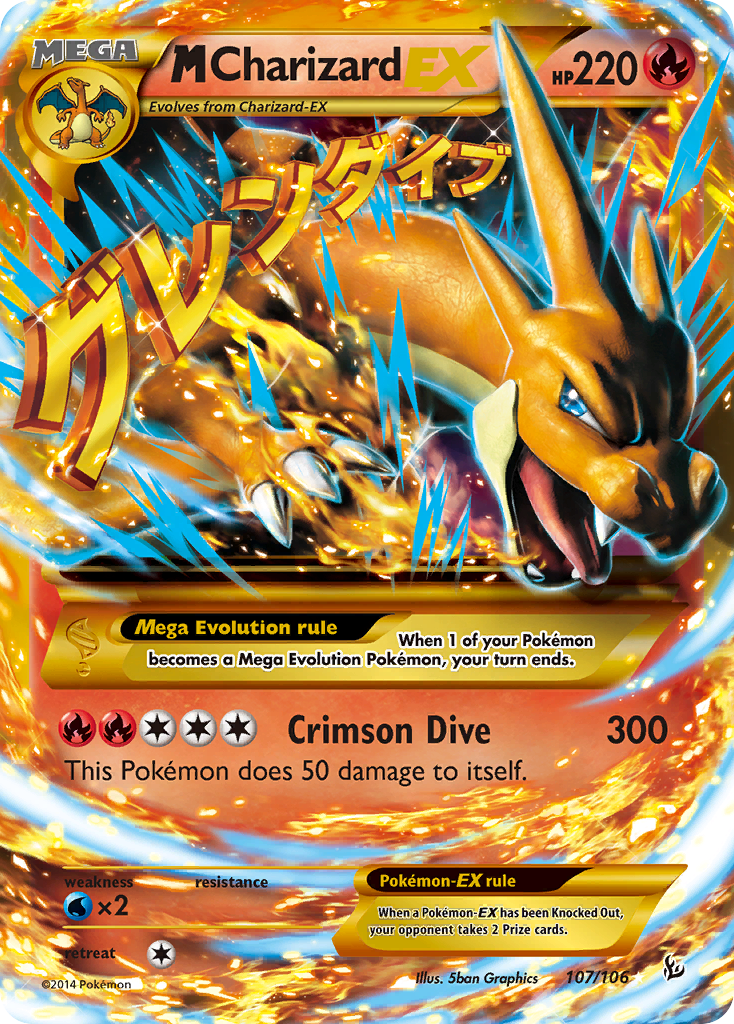 M Charizard EX (107/106) [XY: Flashfire] - Comfy Hobbies