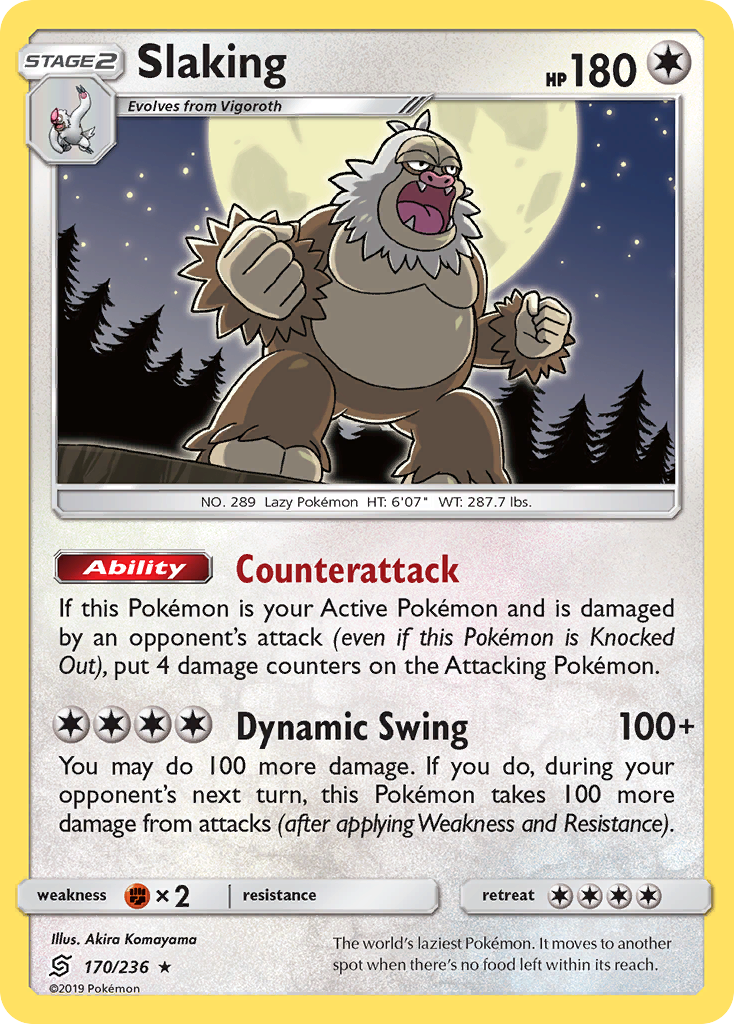 Slaking (170/236) [Sun & Moon: Unified Minds] - Comfy Hobbies