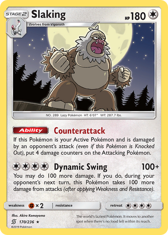Slaking (170/236) [Sun & Moon: Unified Minds] - Comfy Hobbies