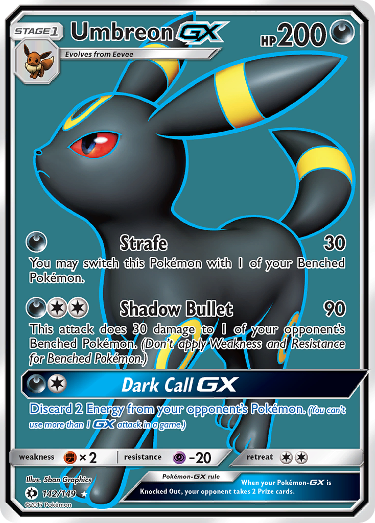 Umbreon GX (142/149) [Sun & Moon: Base Set] - Comfy Hobbies