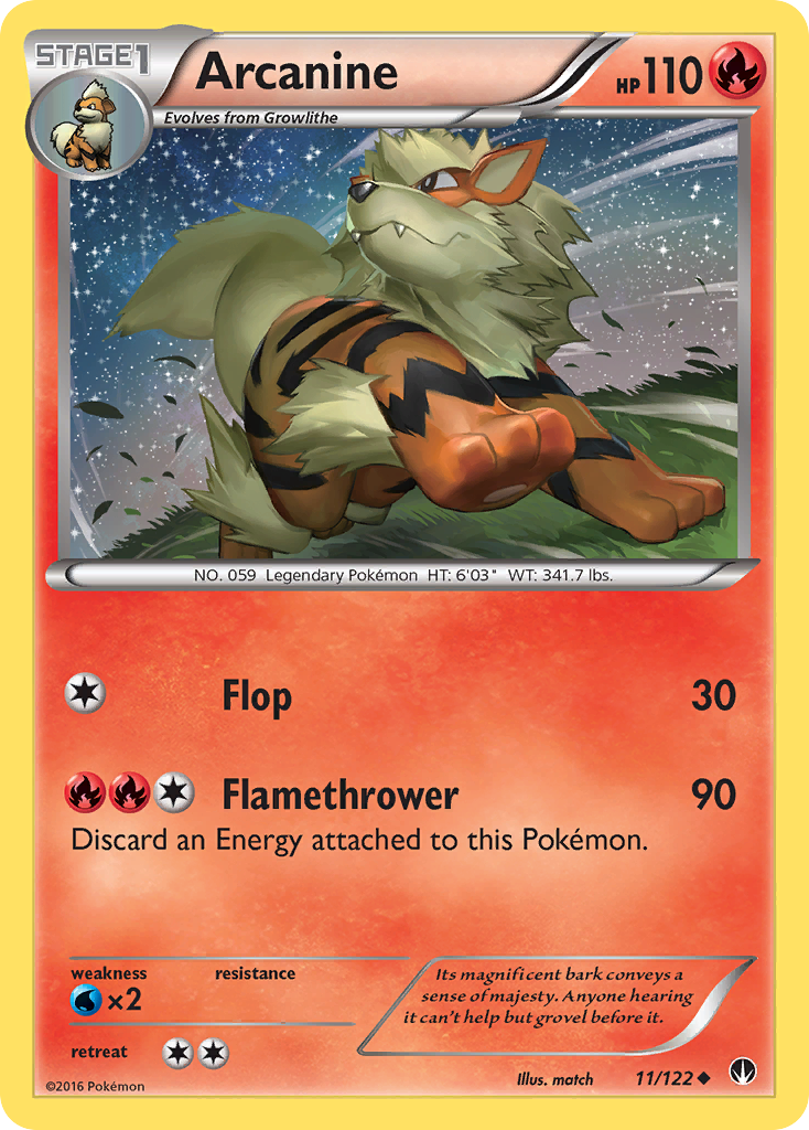 Arcanine (11/122) [XY: BREAKpoint] - Comfy Hobbies