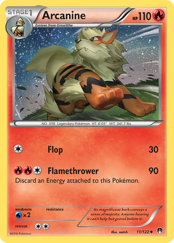 Arcanine (11/122) [XY: BREAKpoint] - Comfy Hobbies