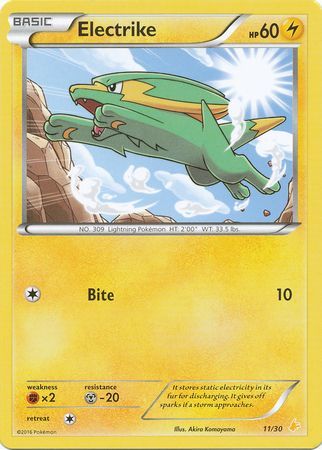 Electrike (11/30) [XY: Trainer Kit 3 - Pikachu Libre] - Comfy Hobbies