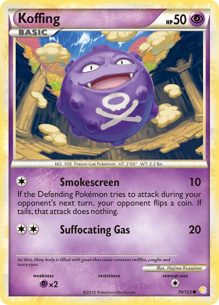 Koffing (70/123) [HeartGold & SoulSilver: Base Set] - Comfy Hobbies