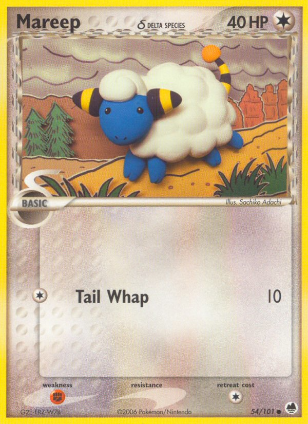 Mareep (54/101) (Delta Species) [EX: Dragon Frontiers] - Comfy Hobbies