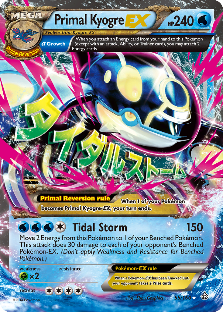 Primal Kyogre EX (55/160) [XY: Primal Clash] - Comfy Hobbies