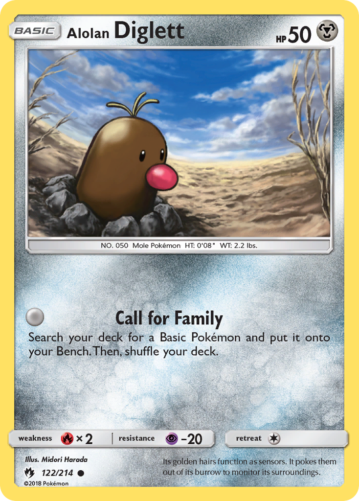 Alolan Diglett (122/214) [Sun & Moon: Lost Thunder] - Comfy Hobbies