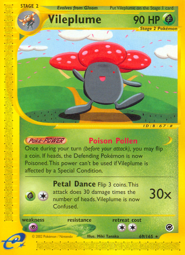 Vileplume (69/165) [Expedition: Base Set] - Comfy Hobbies