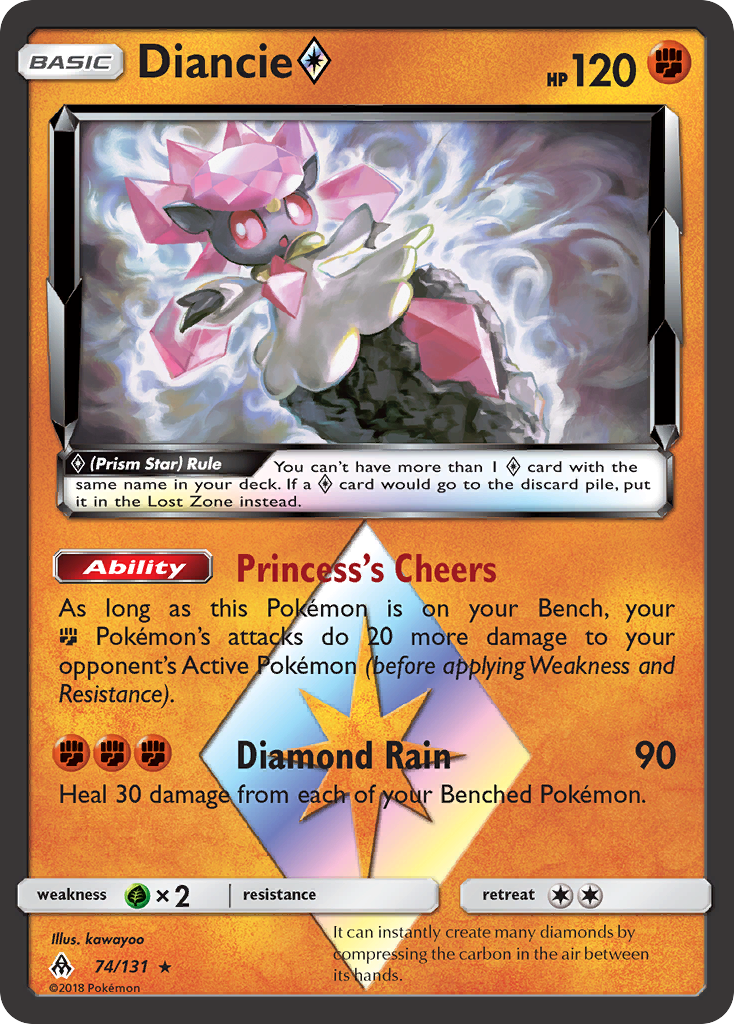 Diancie (74/131) (Prism Star) [Sun & Moon: Forbidden Light] - Comfy Hobbies