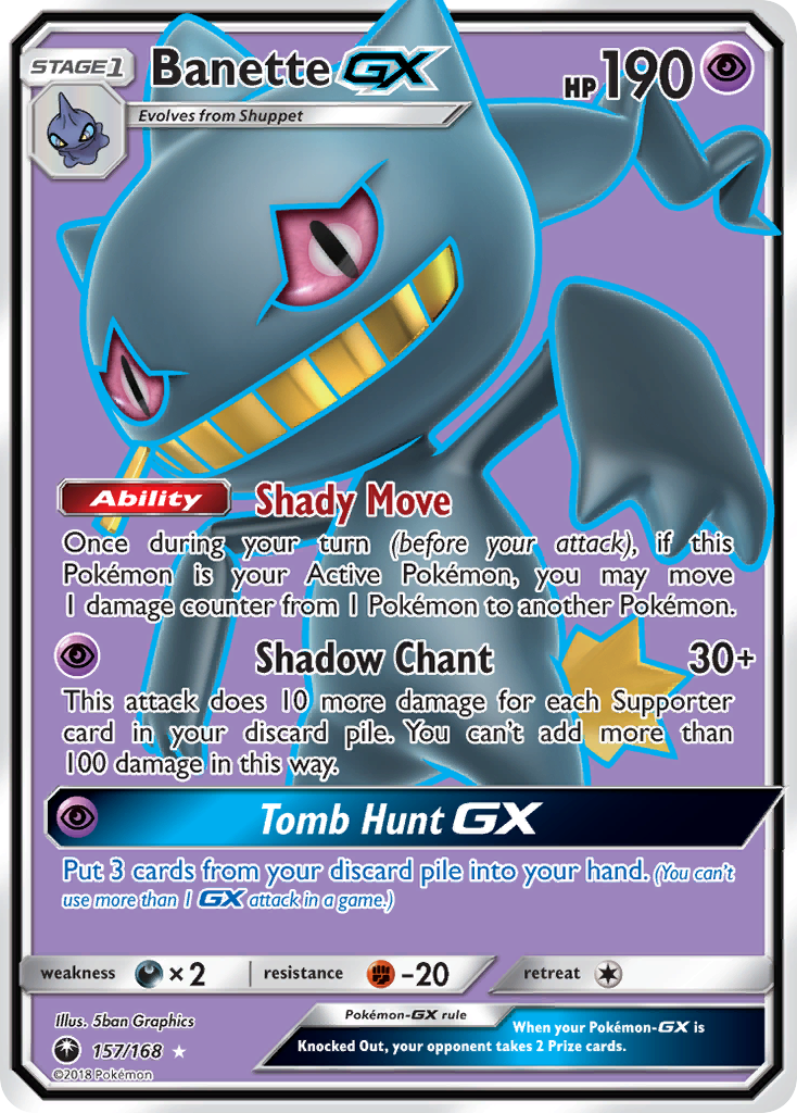 Banette GX (157/168) [Sun & Moon: Celestial Storm] - Comfy Hobbies