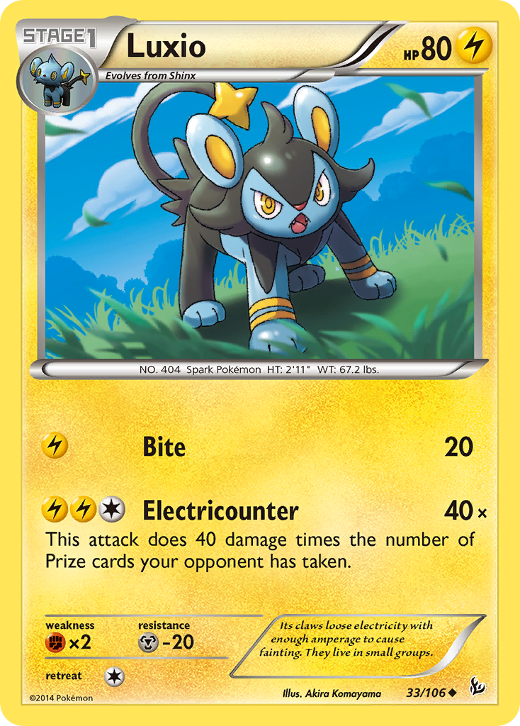 Luxio (33/106) [XY: Flashfire] - Comfy Hobbies