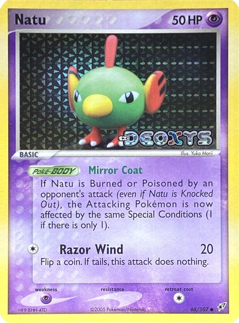 Natu (66/107) (Stamped) [EX: Deoxys] - Comfy Hobbies